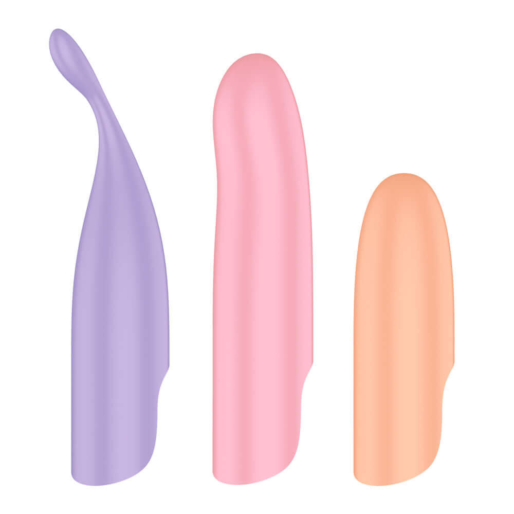 Satisfyer Playful Four - Coloured USB Rechargeable Vibrator with 4 Interchangeable